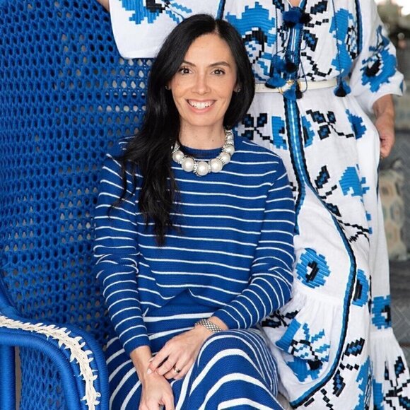 MANGO Co-Ord Set Striped Knit Top and Midi Skirt - Picture 9 of 16